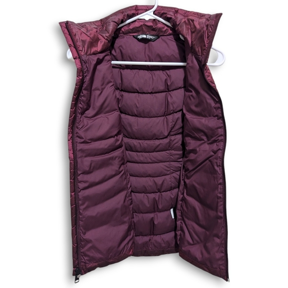 The North Face Aconcagua Vest II 550-fill Goose Down DWR Womens XS Shiny Red - Picture 3 of 7